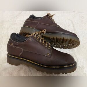 VINTAGE England Doc Martens 9862 Brown Leather Oxford Derby Ankle Boots 11